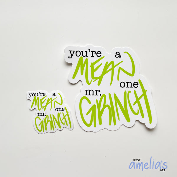 Grinchy - Waterproof Sticker