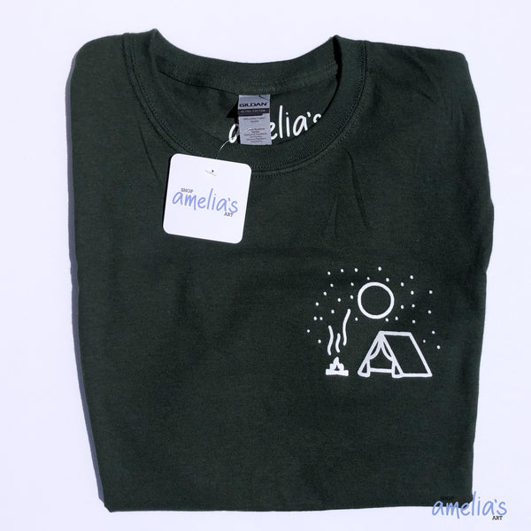 Camping - Forest Green T-Shirt