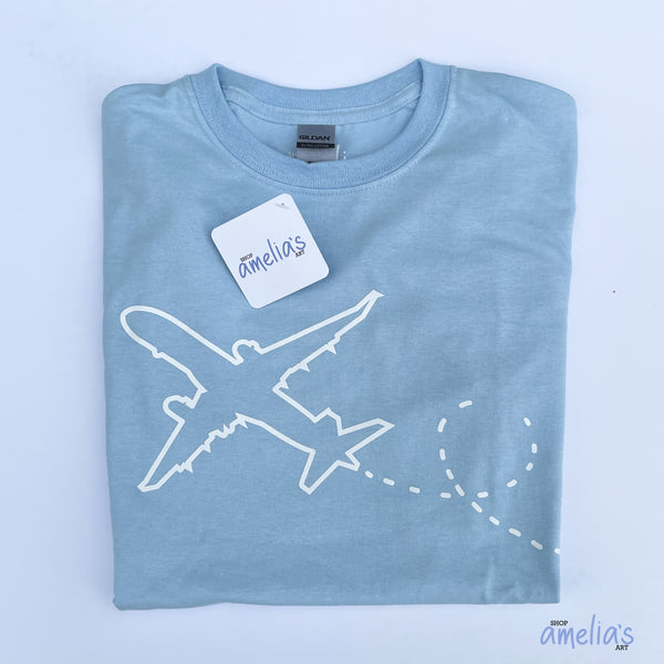 Plane - Light Blue T-Shirt