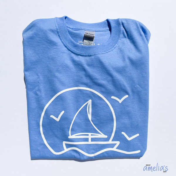 Sailing - Carolina Blue T-Shirt