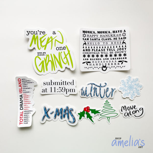 Grinchy - Waterproof Sticker