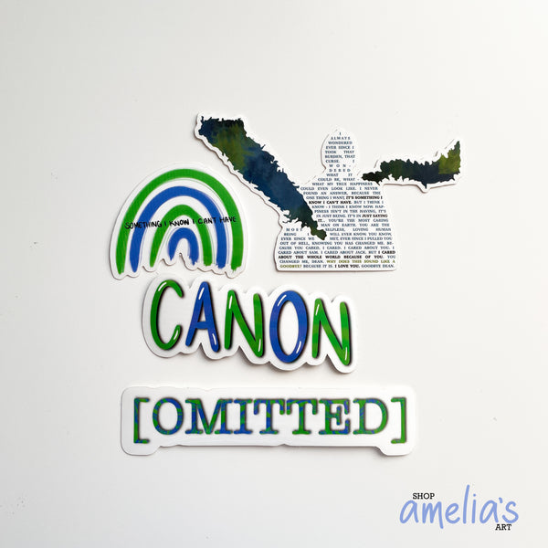The Destiel Pack - Waterproof Stickers