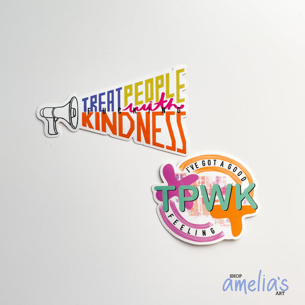 The Kindness Pack - Waterproof Stickers