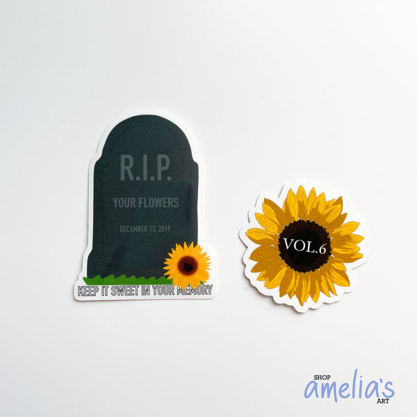 The Sunflower Pack - Waterproof Stickers