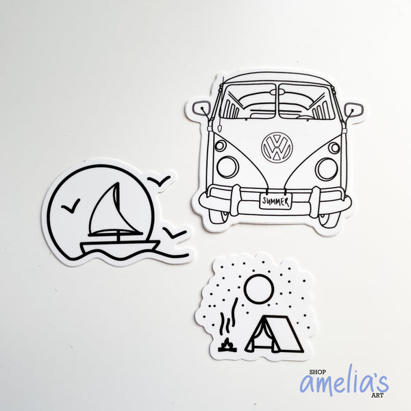 The T-Shirt Design Pack - Waterproof Stickers